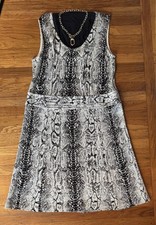 !SALE!  2-Piece, Sz16, St John knit Snakeskin dress + Matching Duster, BEAUTIFUL