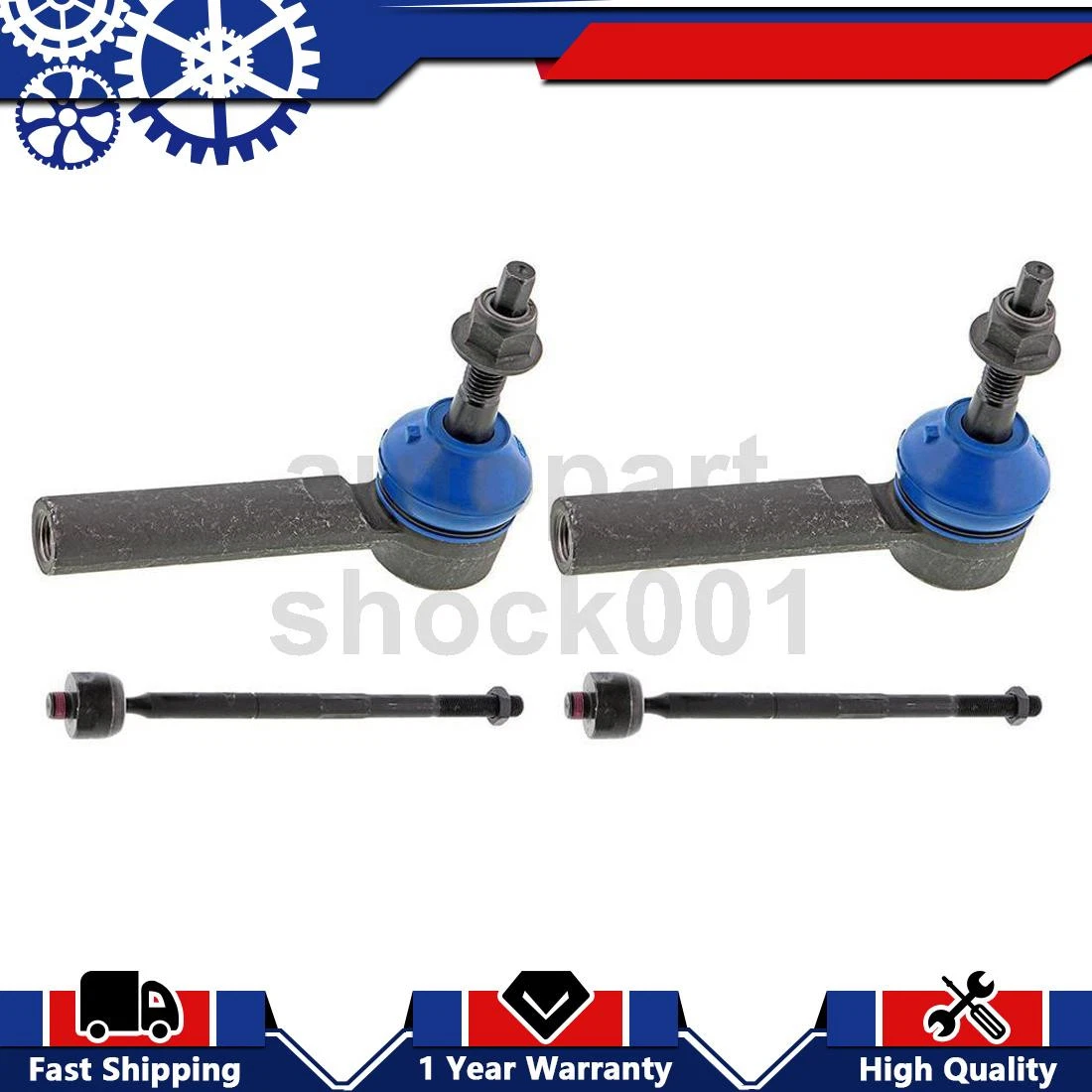 🔧 Extremo De Varilla De Amarre Interior Delantera – Takama – Para Cadillac Escalade, Chevrolet Silverado, GMC Sierra, Yukon, Tahoe 2014-2020