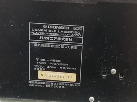 PIONEER CLD-A100 LaserActive LD CD Player Console Junk For Parts Repair