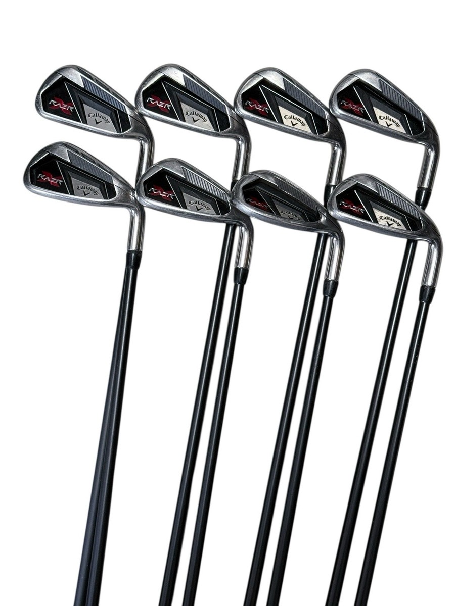 Callaway RAZR X Iron Set 4,5,6,7,8,9,S,P 75g , Stiff flex Graphite