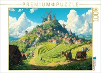 Calvendo Puzzle The Valley Of The Winds - Anime Landscape | 1000 Pieces, Finishe