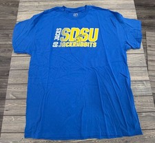 Sdsu Jackrabbits Mens Xl Blue T-shirt J America 100 Cotton Go Jacks Shirt