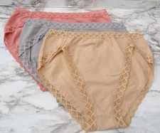 Natori 152058# Bliss Cotton French Cut Brief Panties 3-Pack US Size S