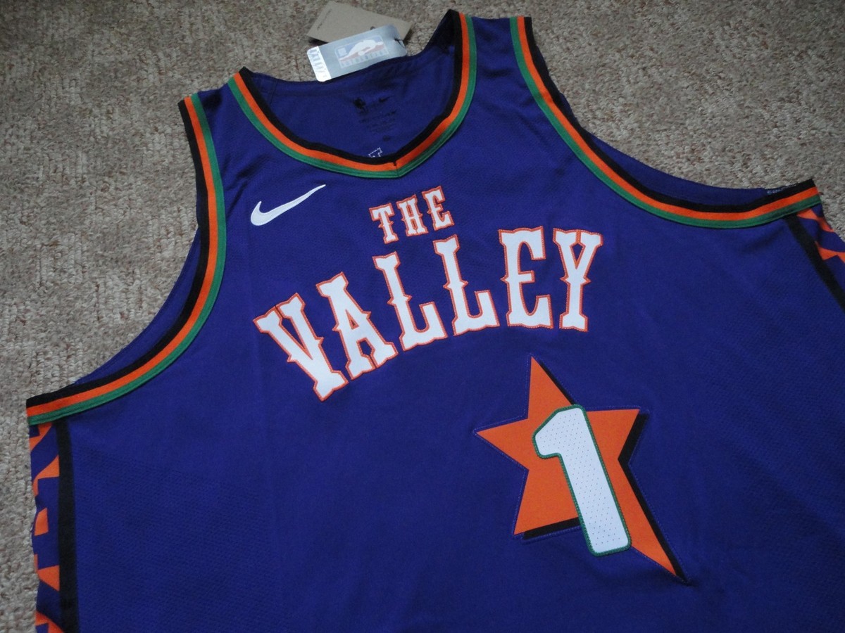 Authentic Nike Phoenix Suns PHX The Valley Devin Booker Jersey