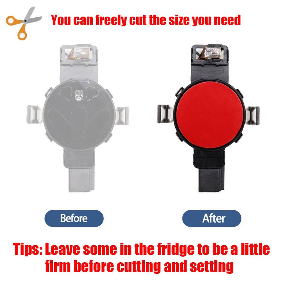 Car Front Windscreen Glass Rain Humidity Sensor Gel Pad Glue Sticker ...