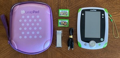 LeapFrog LeapPad Explorer 1 Tablet w/ Purple Case & 2 Games (Tested & Working!)