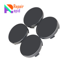 Pack Of 4 Universal Black 59mm Dia 5 Clip Auto Wheel Tyre Center Hub Caps Cover