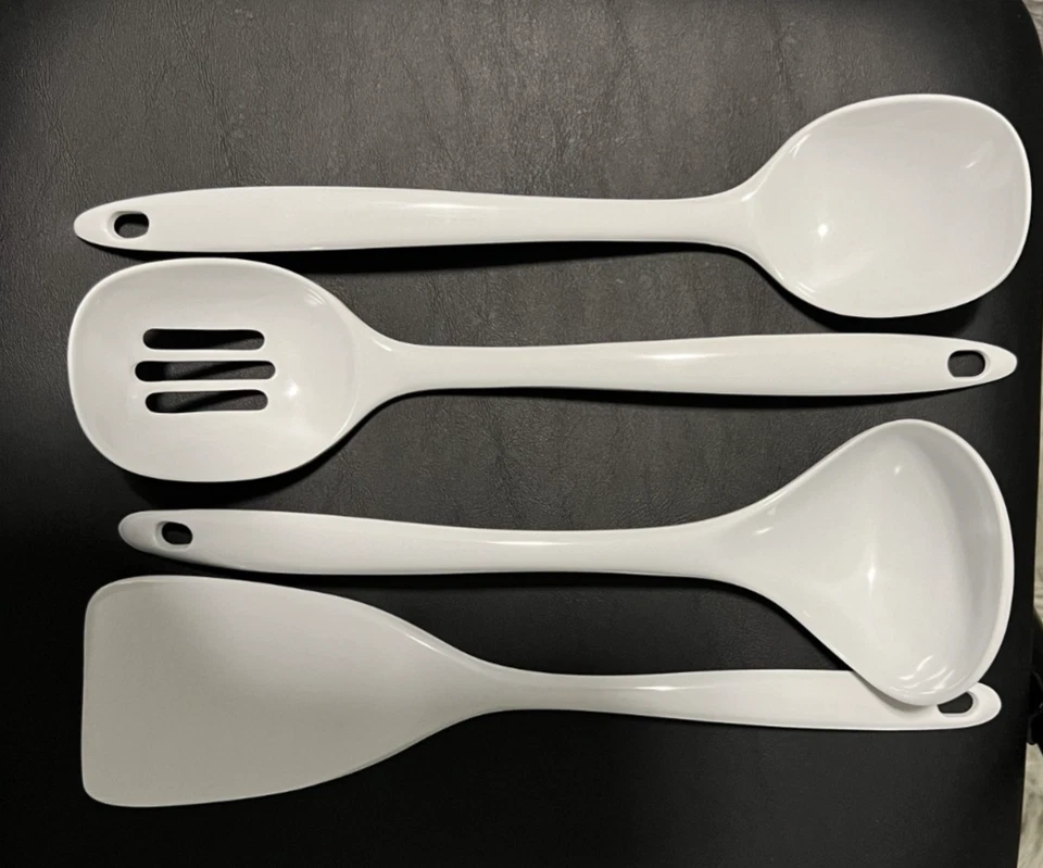 Reston Lloyd Melamine Utensil Set, 4pc, White - Image 2 of 3