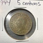 1944 El Salvador 5 Centavos Nickel-Silver Coin Small Date KM#134 — photo 1
