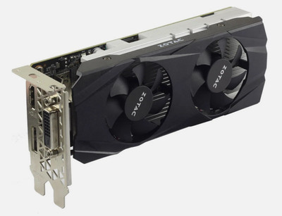ZOTAC GTX 1050 Ti Low Profile 4GB DDR5 75 W HDMi DVI DP LP mit 2 SLOT-Bleche