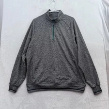 William Murray 1/4 Zip Pullover Mens L Gray Golf Performance Athletic