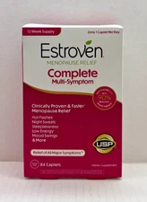 Estroven Complete Multi-Symptom Menopause Relief, 84 Caplets