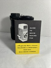 1940  s BELL  HOWELL INSTRUCTION MANUAL CATALOG: 8mm Wilshire/Monterey Sun Dial