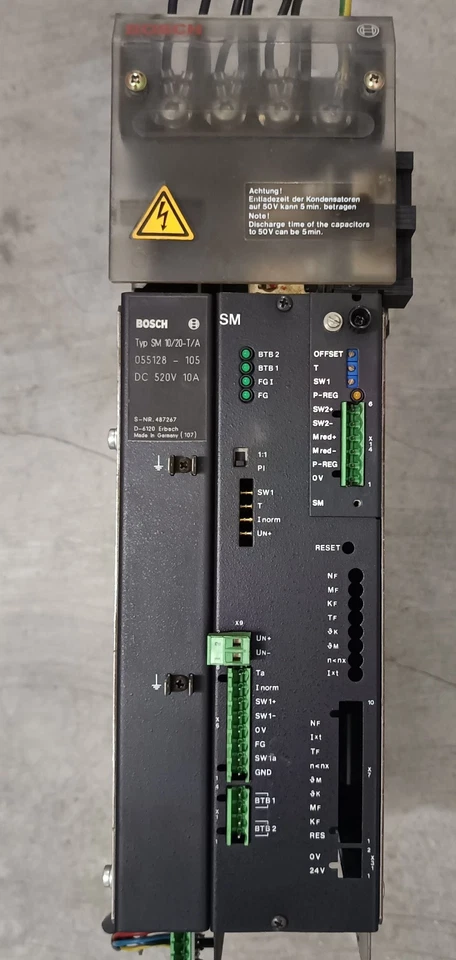 Bosch servomodulo azionamento SM 10/20-T/A DC520V controllo numerico - Immagine 3 di 3