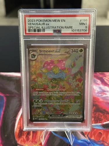 Pokémon Venusaur ex 198/165 SV151 Illustration Rare Holo PSA 9 2023