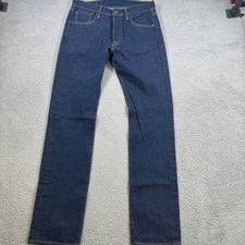 Levi Strauss Co 501 Original Fit Button Fly Dark Wash Denim Jeans Mens W30 L32