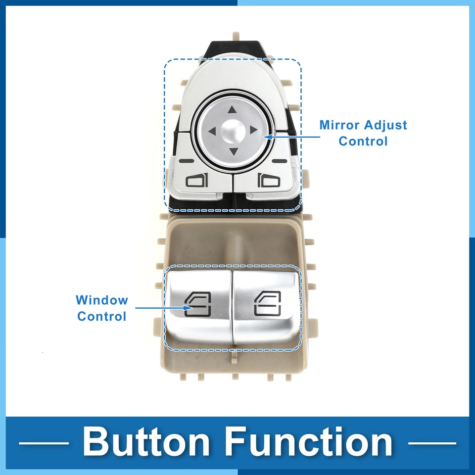Power Window Switch No.2059050302 Window Control Switch for Mercedes-Benz C180 - Image 3 of 4