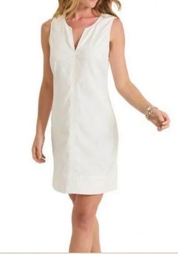 chinese dress ladies Tommy Bahama White Linen Halter Dress