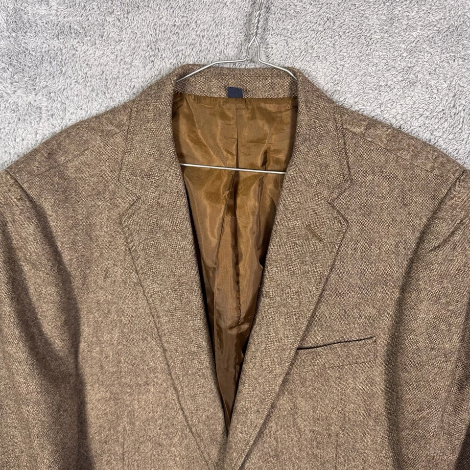 J Crew Thompson Blazer Mens 42L Sport Coat Elbow Patch Donegal Wool Academia - Image 4 of 4