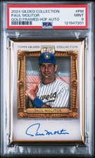 PSA 9 - PAUL MOLITOR #/99 Auto - 2024 Topps Gilded Collection Gold Framed HOF