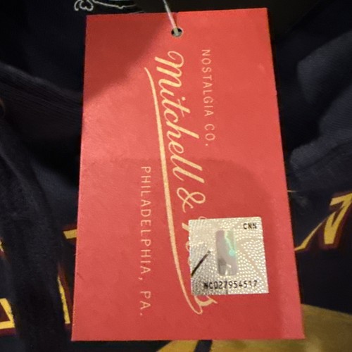 Mitchell And Ness Cleveland Cavs Felpa con Cappuccio Uomo L Ufficiale NBA - Foto 4 di 6
