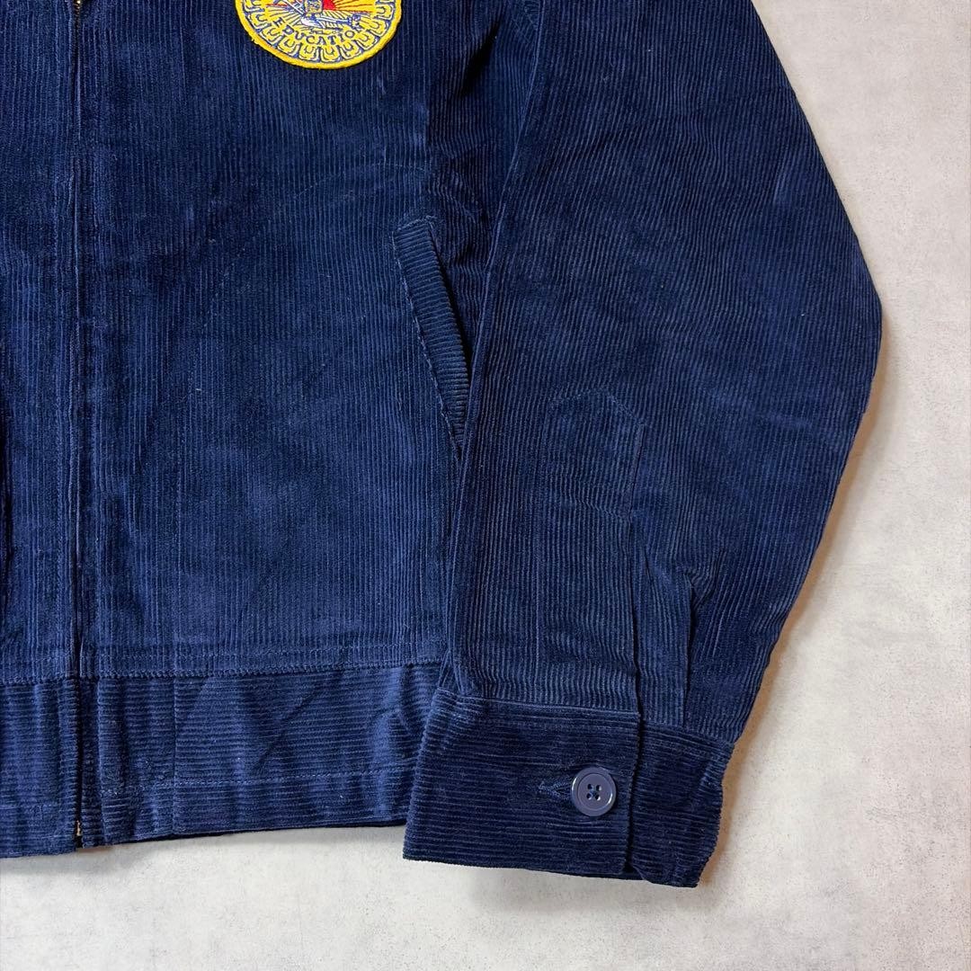 90s FFA Missouri Corduroy Jacket Navy Blue Vintage Workwear #FD