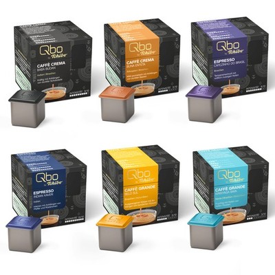 Tchibo Qbo Caffè & Espresso Around the World Premium Kaffeekapseln, Set 48 Stück