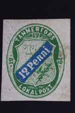 Finland Tammerfors Local Post 12 Penni MH Stamp