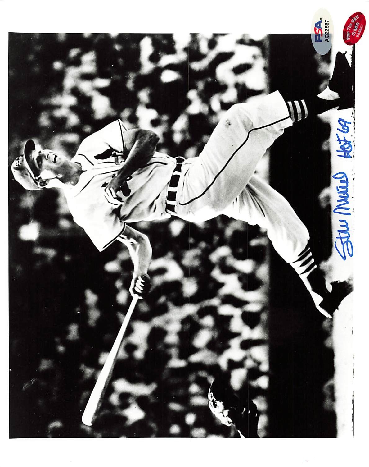 Stan Musial (HOF 69) Signed 8x10 Photo Autograph PSA/DNA AQ22567
