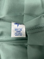 Medline Scrubs Size Large Pants With Side Pockets And Cuffed Pants Light Green