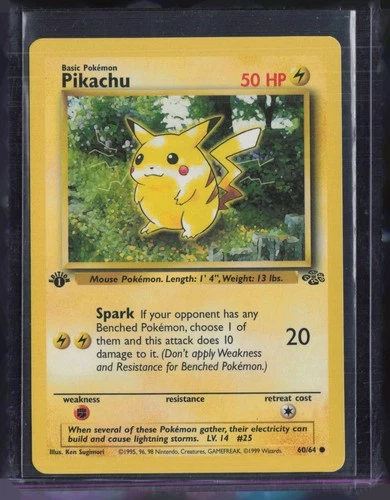 1999 Pokemon 1st Edition Red Cheeks #60 Pikachu