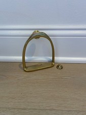 Brass Stirrup Door Knocker Equestrian  Cottag...