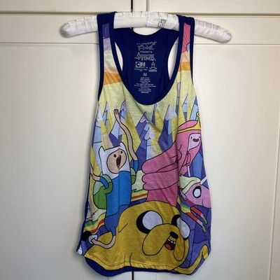 Adventure Time Finn Jake Fiona Tank Top M Medium Mighty Fine Cartoon Network