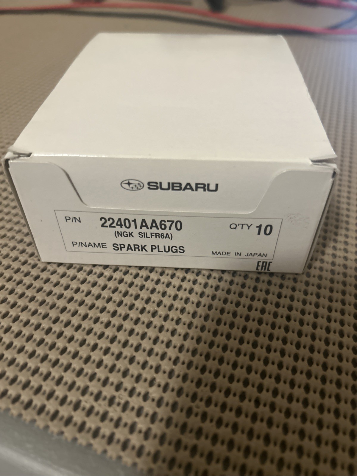 NGK SUBARU SPARK PLUGS LOT OF 10 # 22401AA670 SILFR6A
