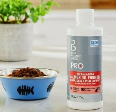Pure Balance Pro Plus Alaskan Salmon Oil formula for Cats, 8oz - Exp. 9/26