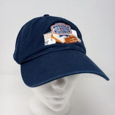 Proudly Cheese Wisconsin Embroidered Navy Blue Adjustable Baseball Cap Hat