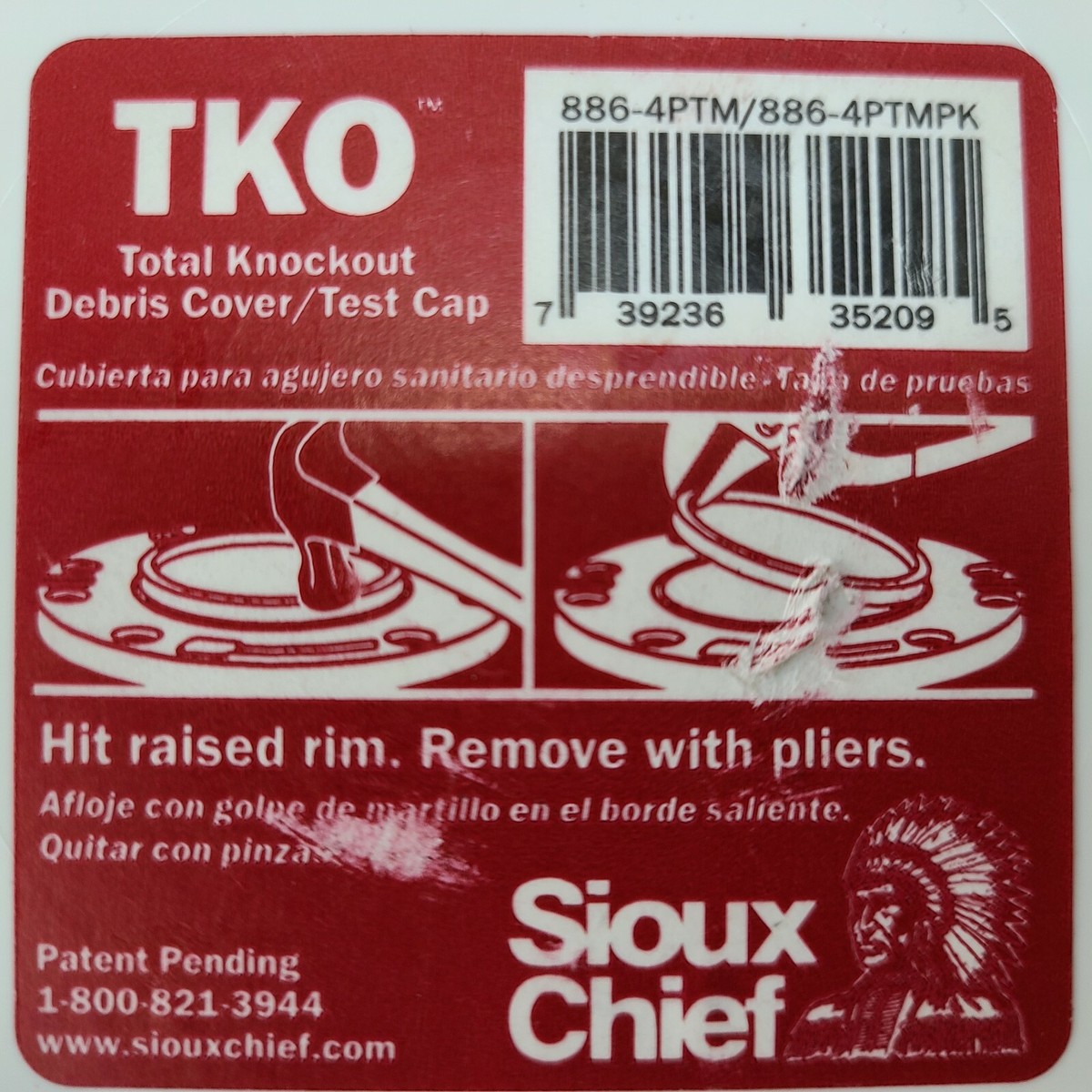 Sioux Chief 886-4PTM TKO Closet Flange PVC 4