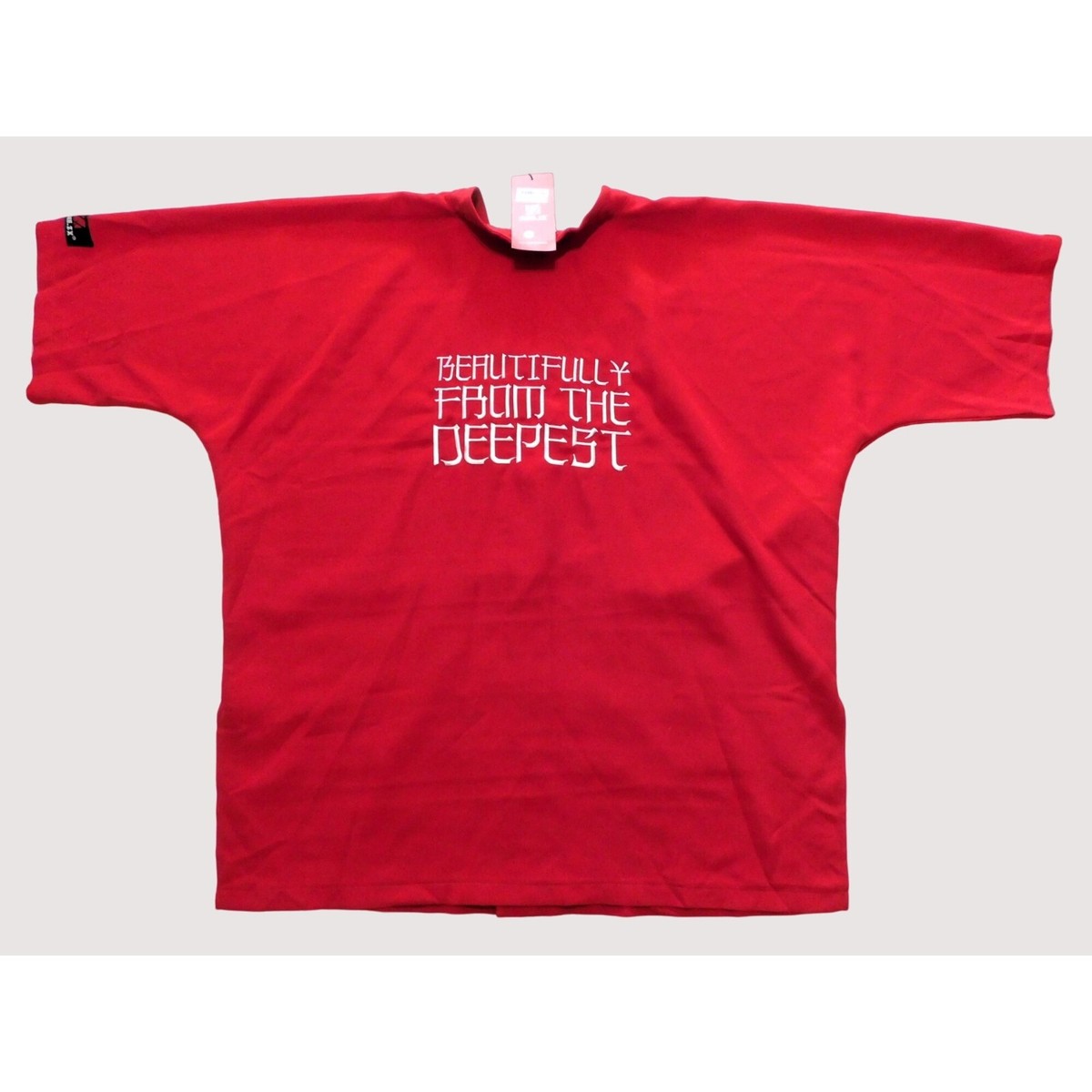 Zune ZX Kimono Unisex Large Red Embroidery Painted Short Sleeve