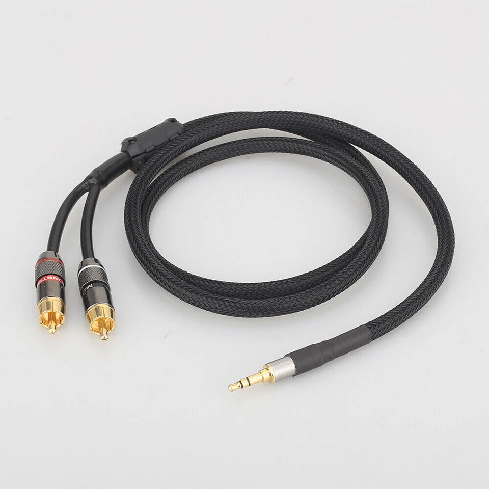 3.5mm to RCA Cable 2RCA to 3.5mm 2-RCA to AUX Cord Adapter Stereo Audio Y-Cable - Image 4 of 4