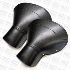Lambretta Single Saddle Front and Rear Seat Cover Top Quality in Black 001104