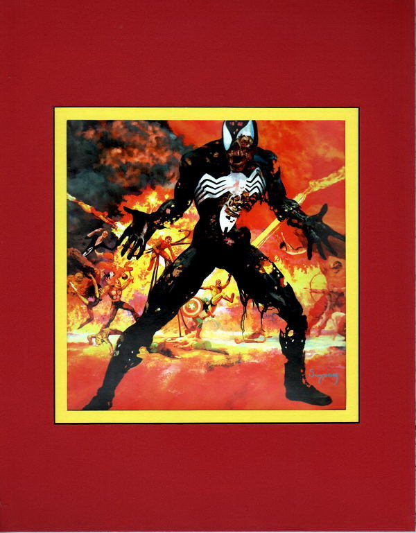 Arthur Suydam BLACK SPIDER-MAN MATTED PRINT Marvel Zombies