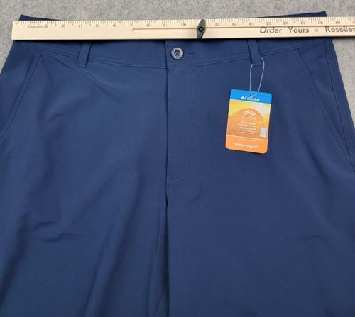 Columbia Shorts Mens 36 Blue 10'' Inseam Mill Creek Short Omni Shade Outdoor NWT - Picture 15 of 16