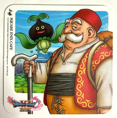 Dragon Quest XI Coaster Low PS4 3DS Square Enix Cafe DQXI Limited Official JP