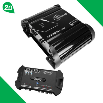 Timpano TPT-3000 - Amplificador Compacto De 2 Ohmios, 3000 Vatios, 1 Canal, Amplificador De Rango Completo Clase D Para La Instalación De Altavoces De Coche, Altavoces, Controladores Y Tweeters En - Foto 4