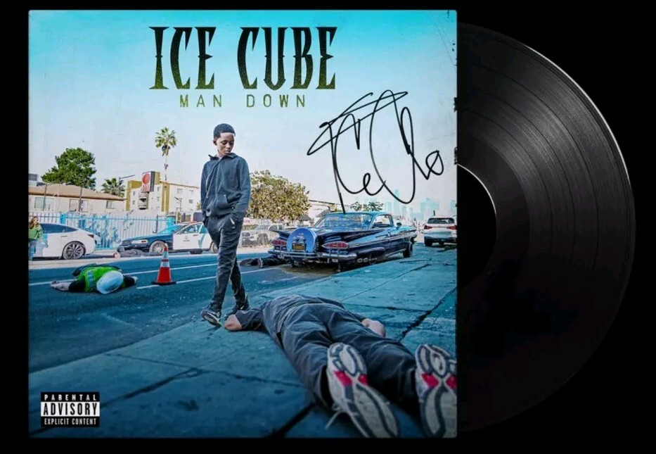【直筆サイン入り】ICE CUBE / MAN DOWN 新品・未開封 ICE CUBE *Man Down* Autographed Signed! West Coast Rap Vinyl