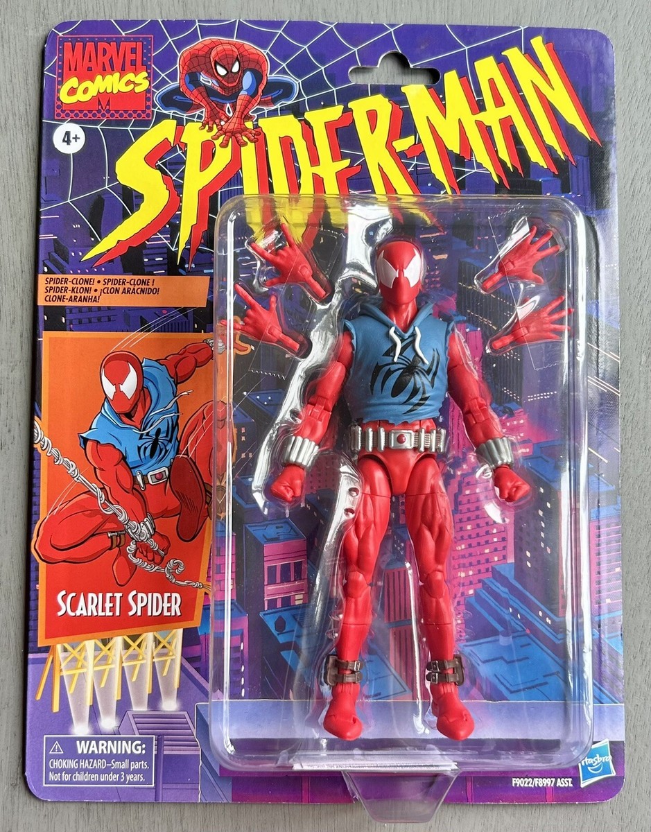 MARVEL LEGENDS スパイダーマンとスピナレット中古 Marvel Legends Scarlet Spider Spider-Man Retro Series Action