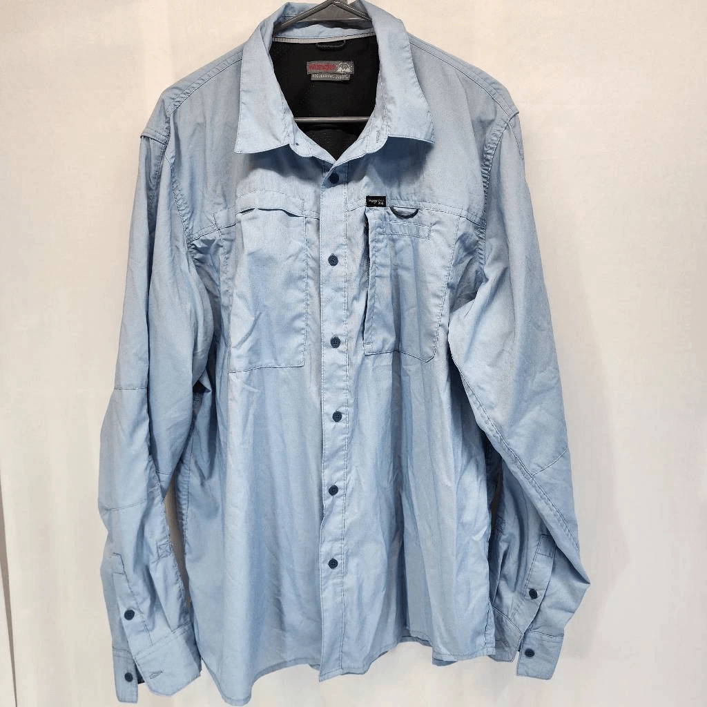 Wrangler Outdoor Regular Fit Long-Sleeve Button-up Men's Shirt Size XL