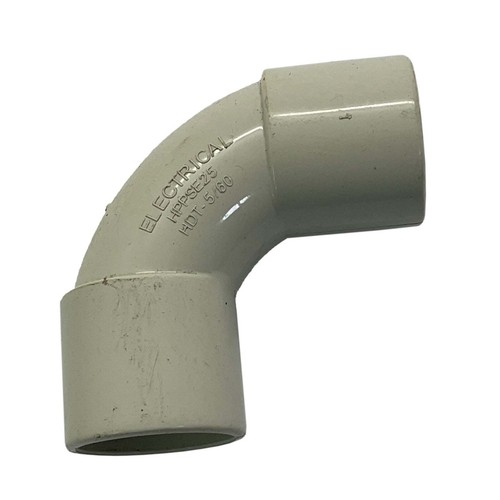 HPP Medium Duty Solid Elbow 25mm 90 deg PVC Gray HPPSE25 - Picture 6 of 6