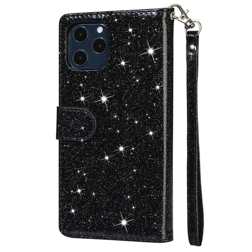 Fr Apple iPhone 12 Pro Max Mini Glitter Bling Case TPU Leather Card Wallet Cover - Photo 40 sur 83