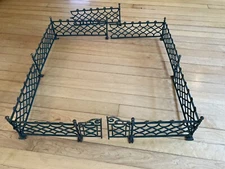 Antique Victorian Christmas Feather Tree Fence